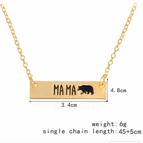 LAST ONE! Mama Bear Necklace Gold - Picture 3 of 3